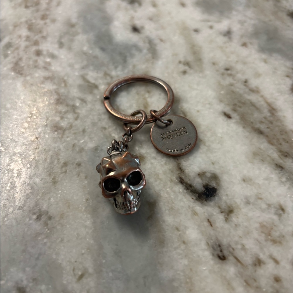 Alexander McQueen Bronze Skull Keychain